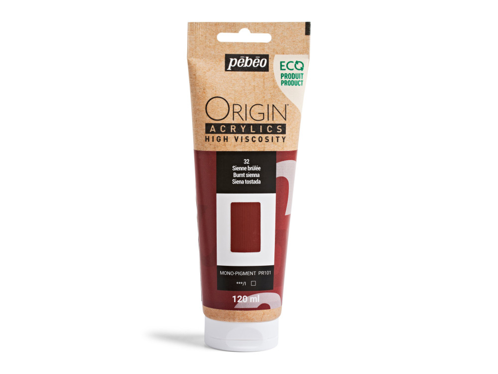 Farba akrylowa Origin Acrylics - Pébéo - 32, Burnt Sienna, 120 ml