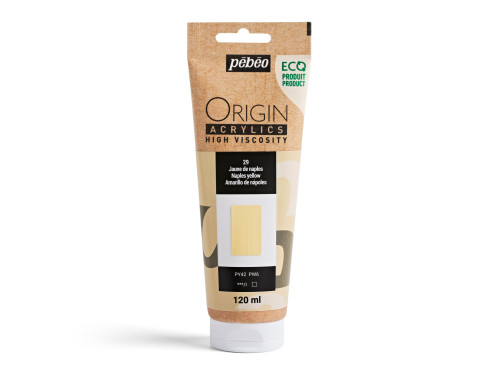 Origin Acrylics acrylic paint - Pébéo - 29, Naples Yellow, 120 ml