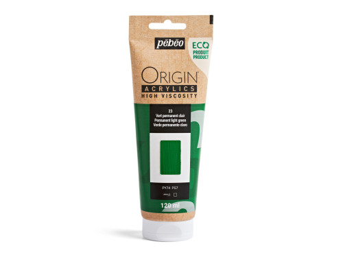 Farba akrylowa Origin Acrylics - Pébéo - 23, Permanent Light Green, 120 ml