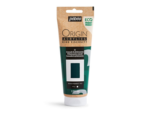 Origin Acrylics acrylic paint - Pébéo - 22, Phthalocyanine Emerald, 120 ml