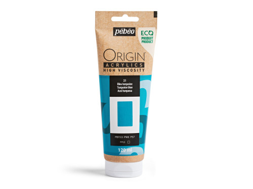Origin Acrylics acrylic paint - Pébéo - 21, Turquoise Blue, 120 ml