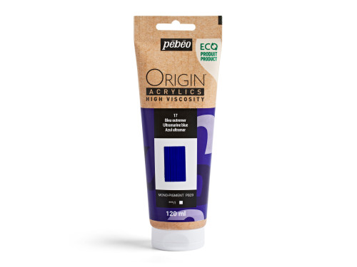 Origin Acrylics acrylic paint - Pébéo - 17, Ultramarine Blue, 120 ml
