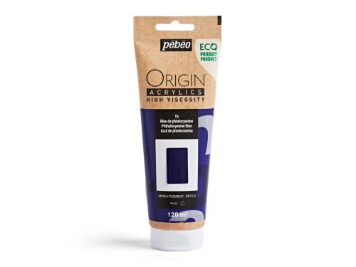 Origin Acrylics acrylic paint - Pébéo - 16, Phthalocyanine Blue, 120 ml