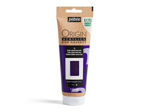 Farba akrylowa Origin Acrylics - Pébéo - 14, Dark Cobalt Violet, 120 ml