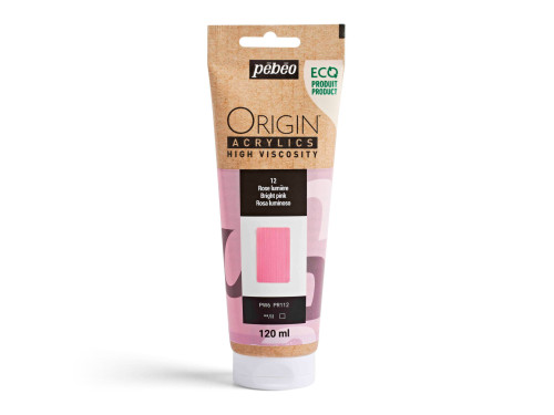Origin Acrylics acrylic paint - Pébéo - 12, Bright Pink, 120 ml