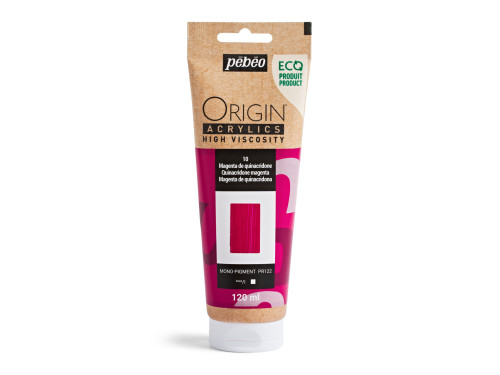 Farba akrylowa Origin Acrylics - Pébéo - 10, Quinacridone Magenta, 120 ml