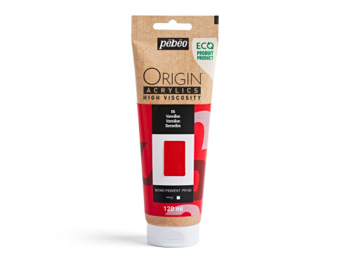 Origin Acrylics acrylic paint - Pébéo - 06, Vermilion, 120 ml