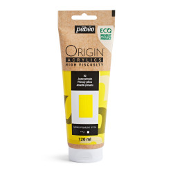 Origin Acrylics acrylic paint - Pébéo - 02, Primary Yellow, 120 ml