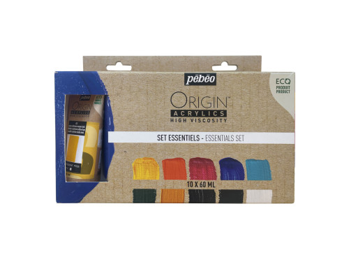 Zestaw farb akrylowych Origin Acrylics - Pébéo - 10 kolorów x 60 ml