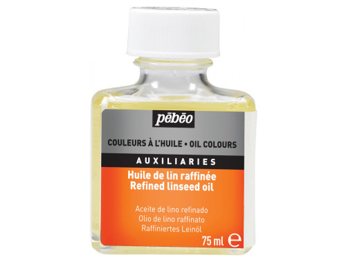 Olej lniany do farb olejnych - Pébéo - rafinowany, 75 ml