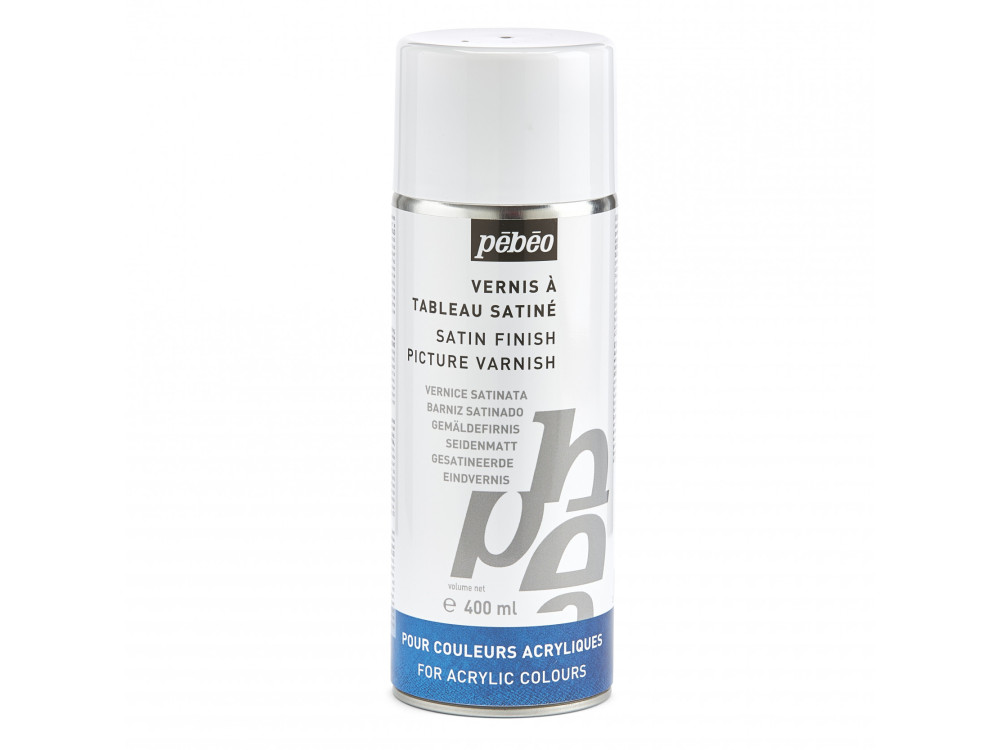 Spray varnish for acrylic paints - Pébéo - satin, 400 ml