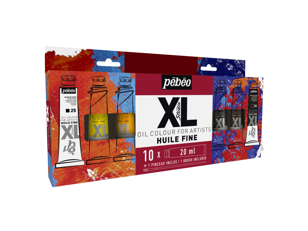 Set of Fine Studio XL Fine Oil paints - Pébéo - 10 x 20 ml