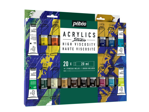 Set of acrylic paints Acrylics Studio - Pébéo - 20 x 20 ml