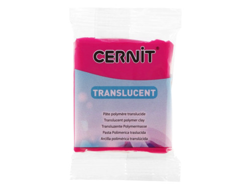 Masa termoutwardzalna Translucent - Cernit - 474, Ruby Red, 56 g