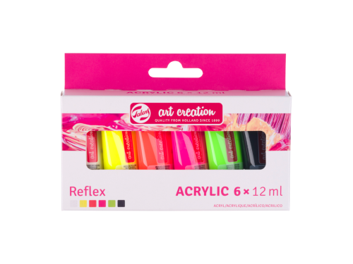 Zestaw farb akrylowych Reflex - Talens Art Creation - 6 kolorów x 12 ml