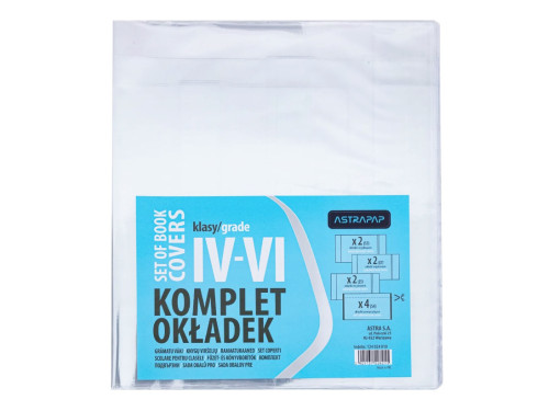 Notebooks covers IV-VI grade - Astra - transparent, 10 pcs.