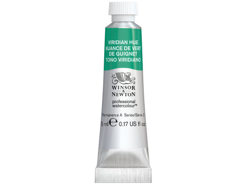 Watercolor paint Professional Watercolour - Winsor & Newton - Viridian Hue, 5 ml