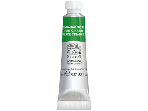 Farba akwarelowa Professional Watercolour - Winsor & Newton - Cinnabar Green, 5 ml