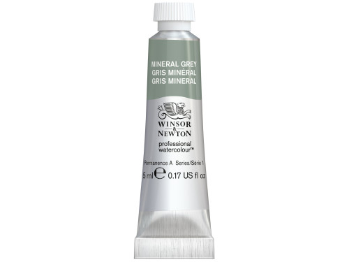 Watercolor paint Professional Watercolour - Winsor & Newton - Mineral Grey, 5 ml