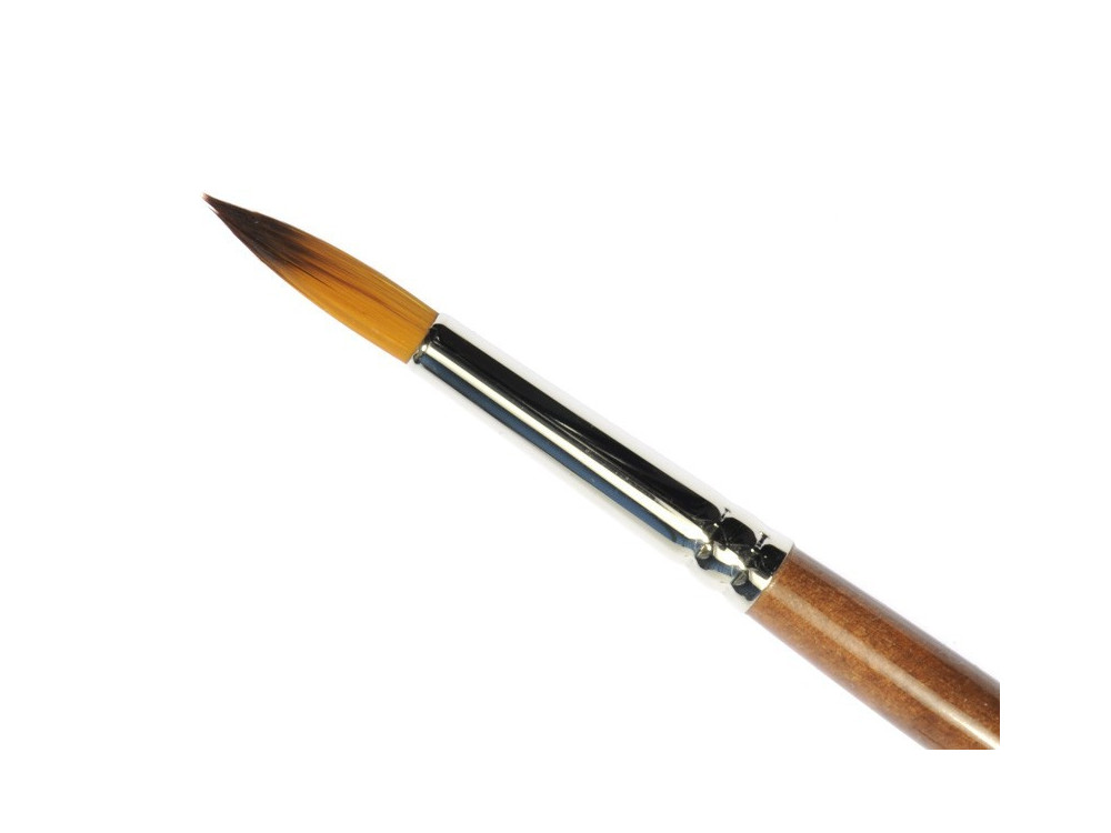 Round, synthetic, 1001R series brush - Renesans - long handle, no. 10/0