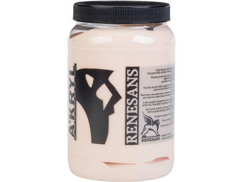 Acrylic A'kryl paint - Renesans - 35, flesh pink, 500 ml