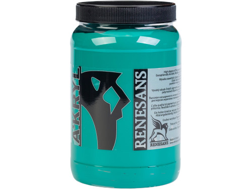 Acrylic A'kryl paint - Renesans - 16, phthalo green, 500 ml
