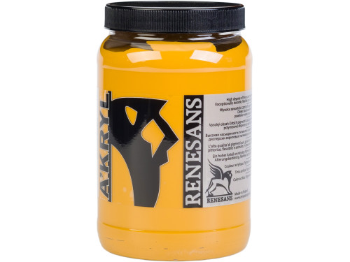 Farba akrylowa A'kryl - Renesans - 12, ochra żółta, 500 ml