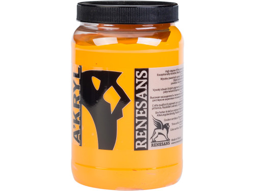 Farba akrylowa A'kryl - Renesans - 06, żółć ciemna, 500 ml