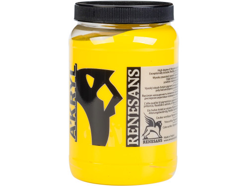 Farba akrylowa A'kryl - Renesans - 05, żółć średnia, 500 ml