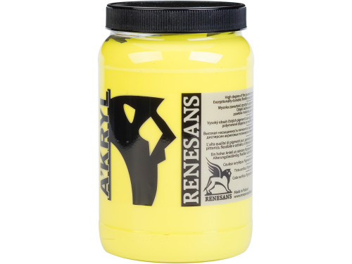 Farba akrylowa A'kryl - Renesans - 04, żółć cytrynowa, 500 ml