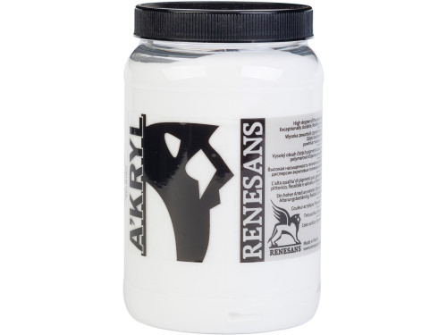 Farba akrylowa A'kryl - Renesans - 01, biel tytanowa, 500 ml