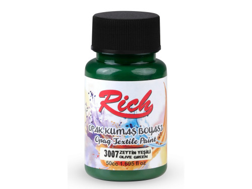 Fabric paint Opaque - Rich - Olive, 50 ml