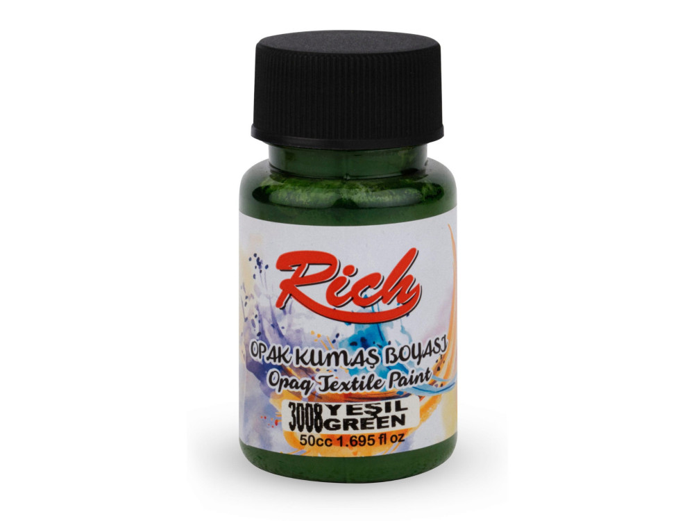 Farba do tkanin Opaque - Rich - Green, 50 ml