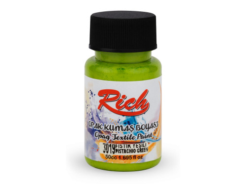 Fabric paint Opaque - Rich - Pistachio Green, 50 ml