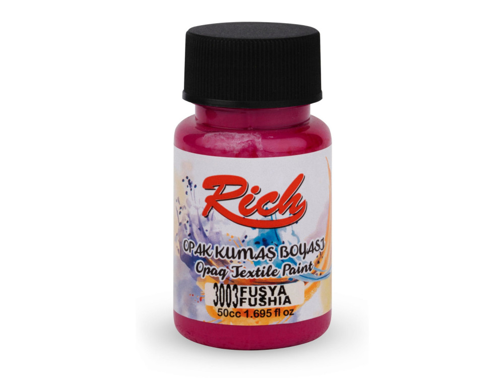 Fabric paint Opaque - Rich - Fuchsia, 50 ml
