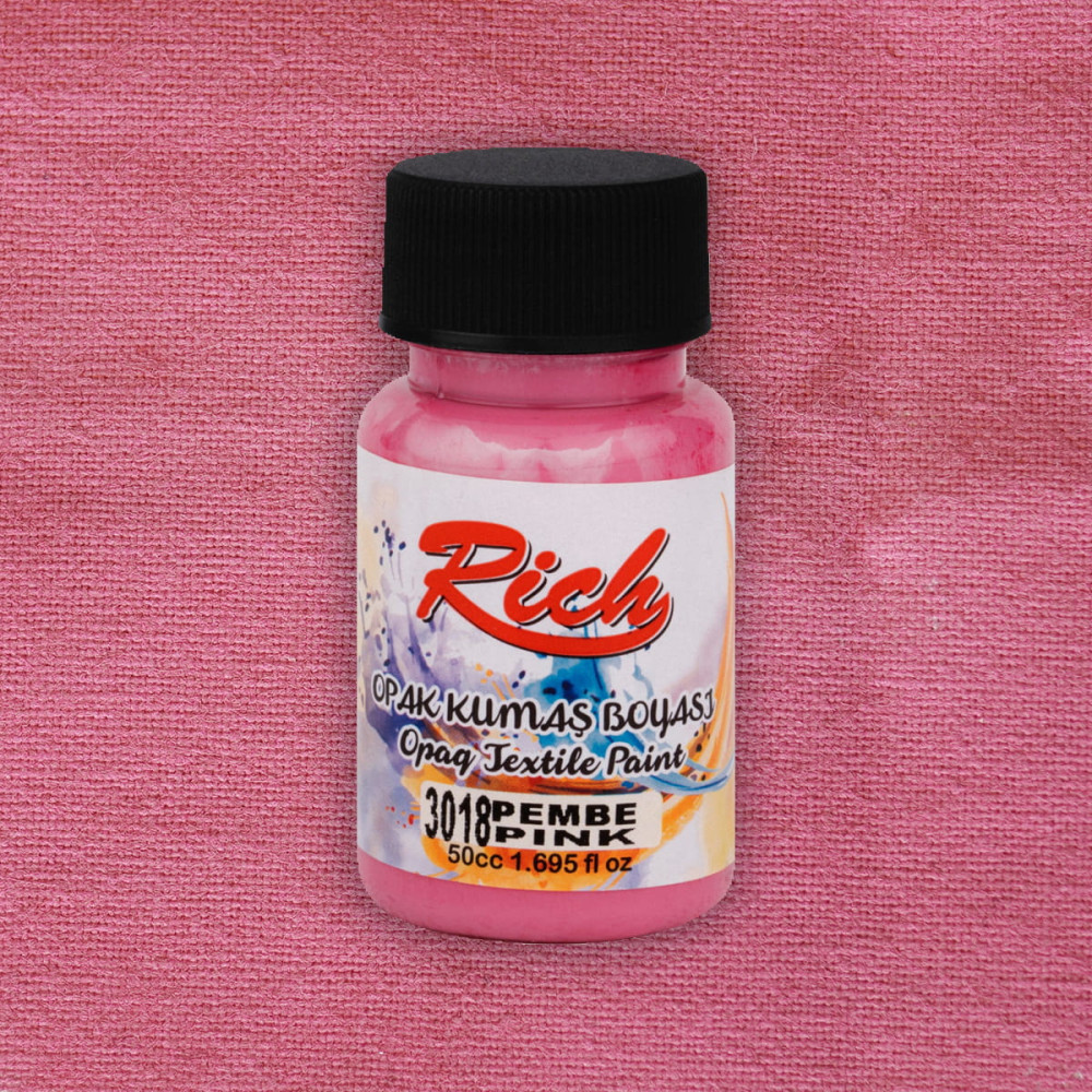Fabric paint Opaque - Rich - Pink, 50 ml