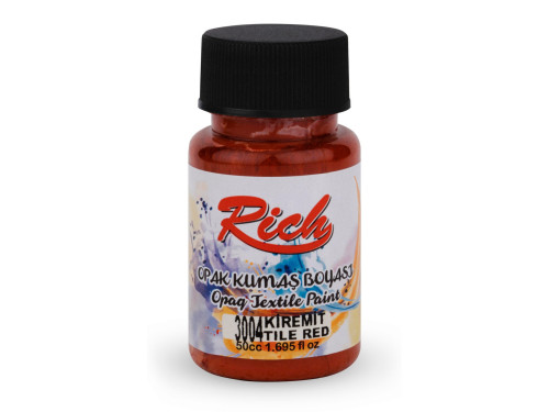 Fabric paint Opaque - Rich - Tile Red, 50 ml