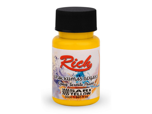 Farba do tkanin Opaque - Rich - Yellow, 50 ml