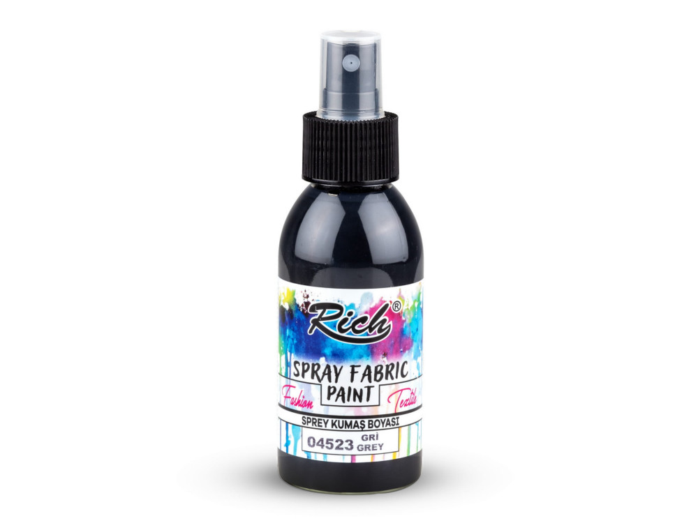 Fabric spray paint - Rich - Grey, 100 ml