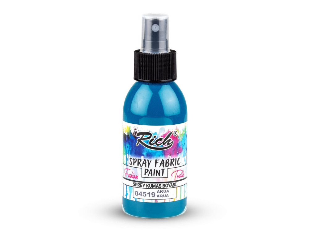 Fabric spray paint - Rich - Aqua, 100 ml