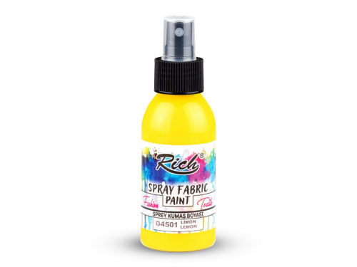 Fabric spray paint - Rich - Lemon, 100 ml