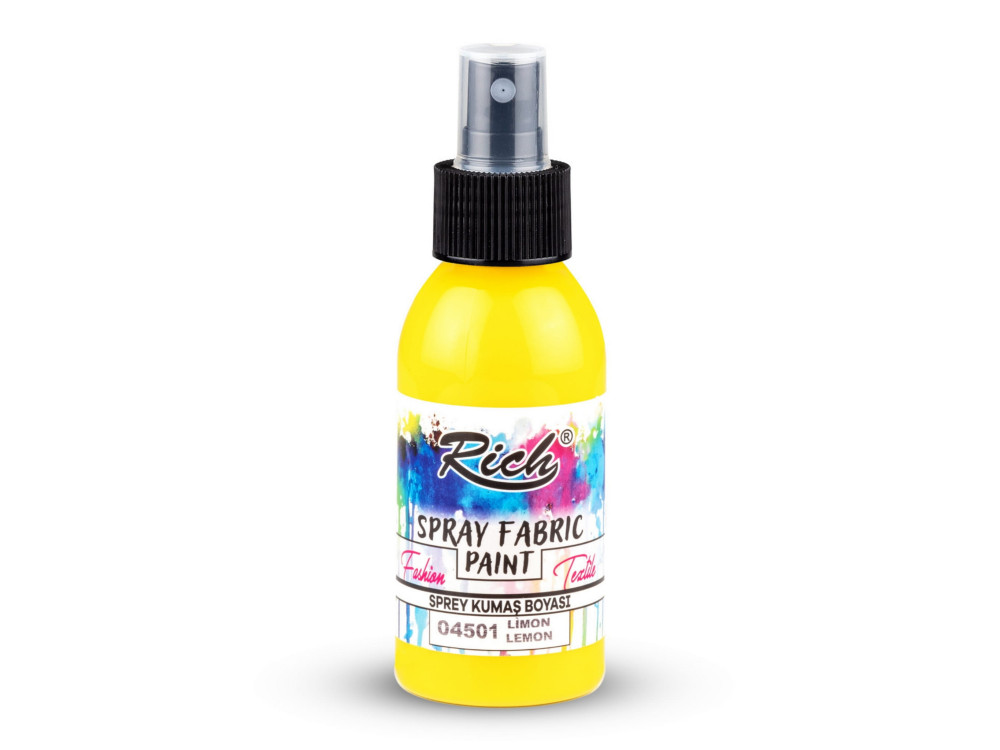 Farba do tkanin w sprayu - Rich - Lemon, 100 ml