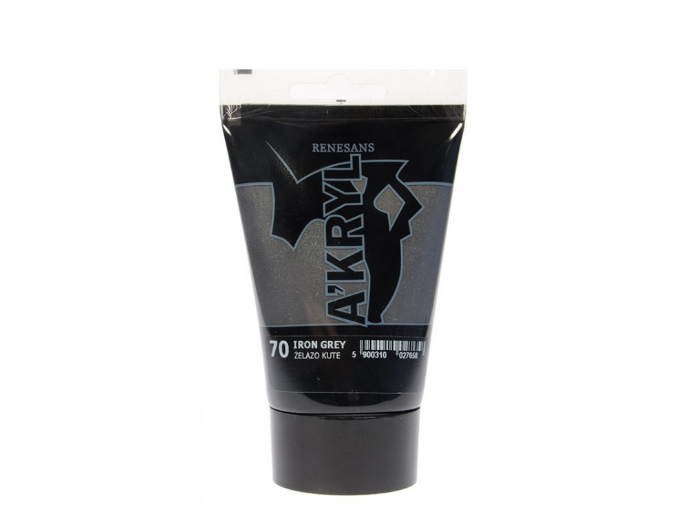 Acrylic paint A'kryl - Renesans - iron grey, 100 ml