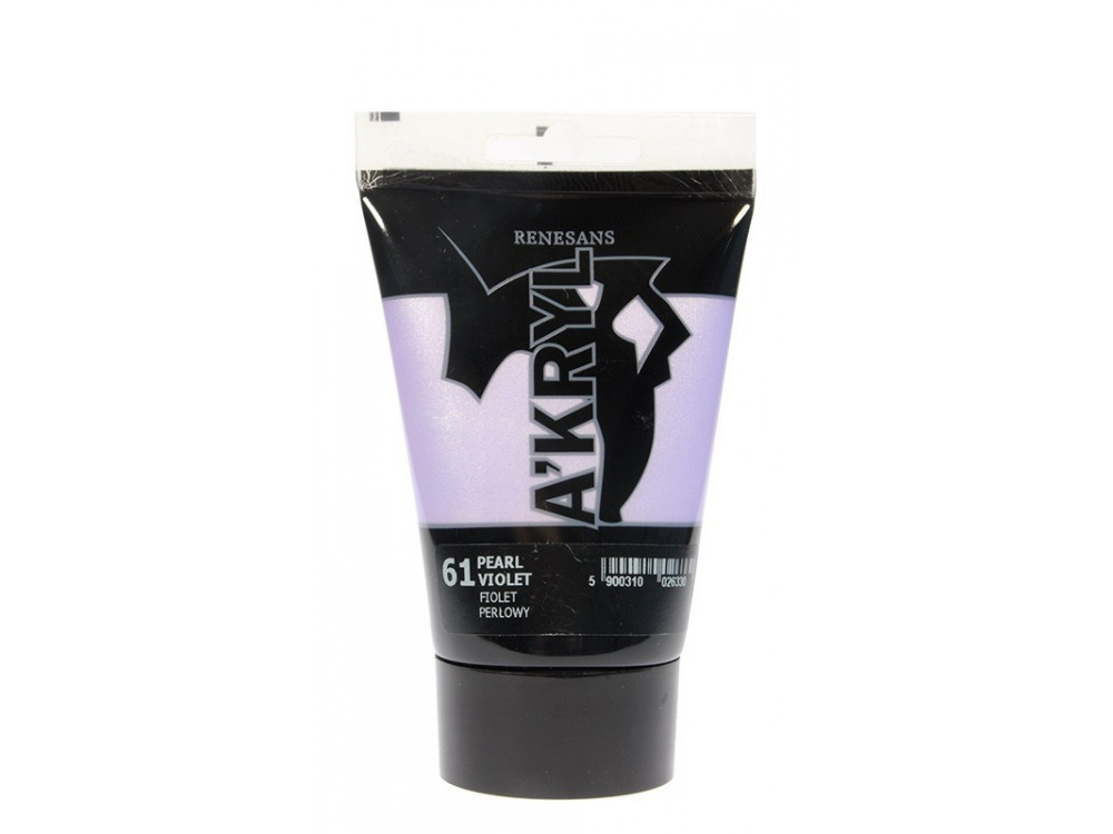 Acrylic A'kryl paint - Renesans - pearl violet, 100 ml