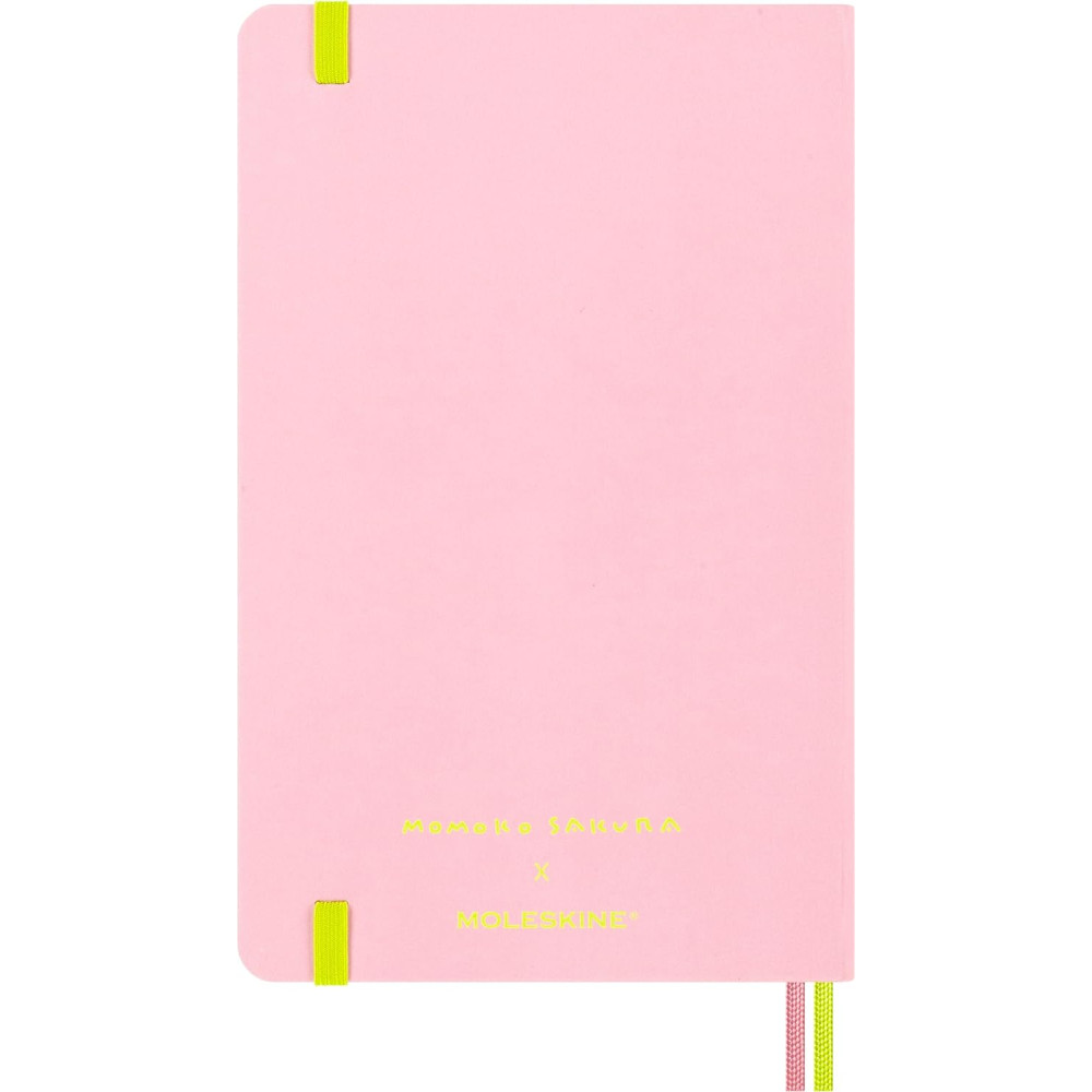 Kalendarz tygodniowy niedatowany Sakura - Moleskine - Pink, twarda okładka, L