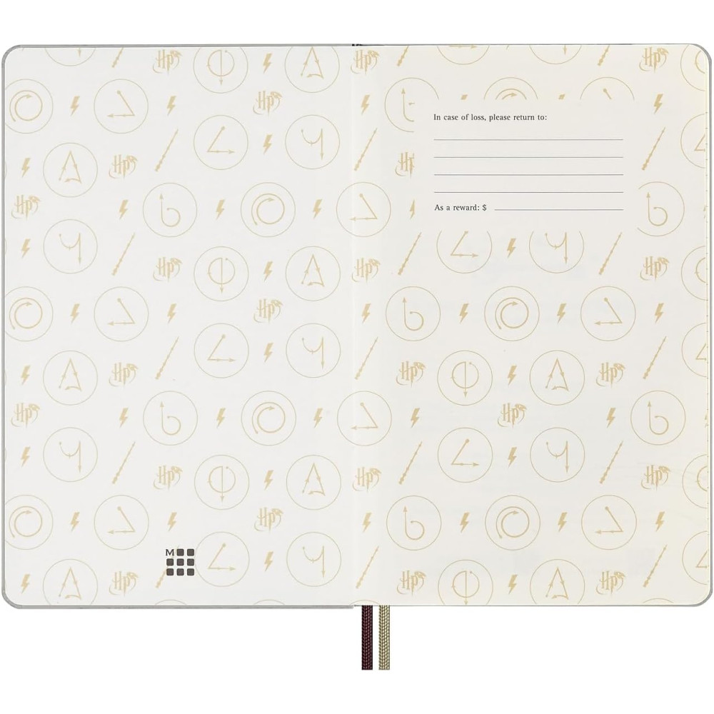 Kalendarz tygodniowy Harry Potter 2025 - Moleskine - Wingardium Leviosa, twarda okładka, L
