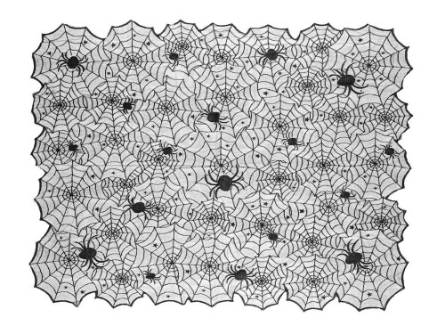 Halloween tablecloth Spider Web - black, 135 x 180 cm