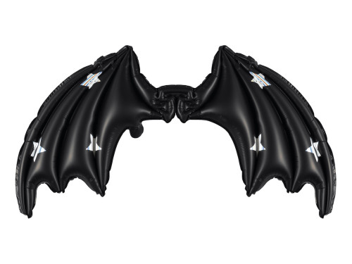 Balon foliowy Skrzydła Nietoperza - czarny, 85 x 50 cm