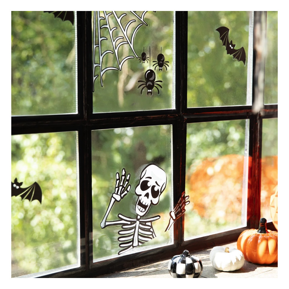 Halloween decorations window top decal bundl