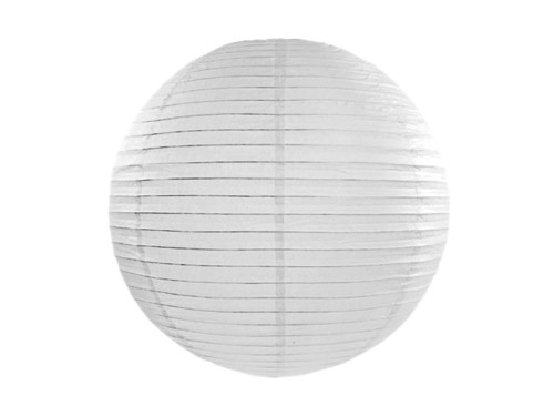 Lampion papierowy - biały, 35 cm
